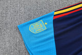 Ensemble Maillot Short Espagne Homme/Enfant 2026 2027 Bleu Foncé 4