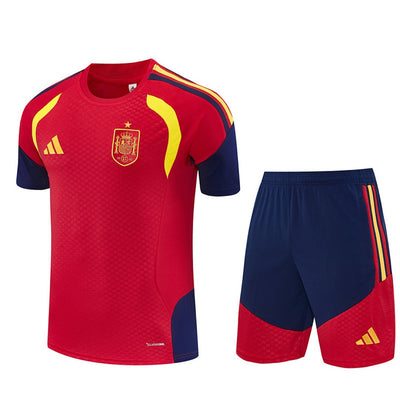 Ensemble Maillot Short Espagne Homme/Enfant 2026 2027 Rouge
