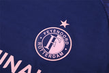 Ensemble Maillot Short Feyenoord Homme/Enfant 2025 2026 Bleu Rose 3