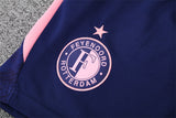 Ensemble Maillot Short Feyenoord Homme/Enfant 2025 2026 Bleu Rose 4