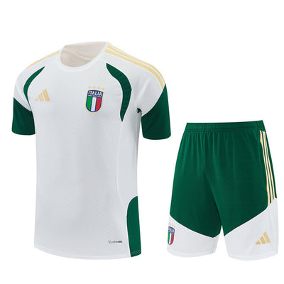 Ensemble Maillot Short Italie Homme/Enfant 2026 2027 Blanc