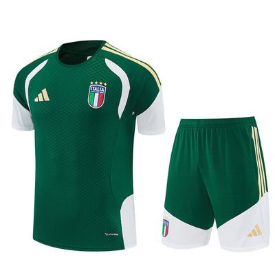 Ensemble Maillot Short Italie Homme/Enfant 2026 2027 Vert