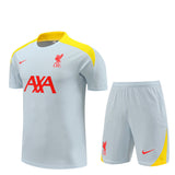 Ensemble Maillot Short Liverpool Homme/Enfant 2024 2025 Blanc 1