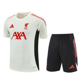 Ensemble Maillot Short Liverpool Homme/Enfant 2025 2026 Blanc 1