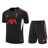 Ensemble Maillot Short Liverpool Homme/Enfant 2025 2026 Noir 1
