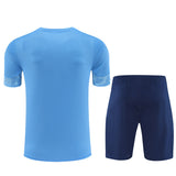 Ensemble Maillot Short Manchester City Homme/Enfant 2025 2026 Bleu Ciel 2