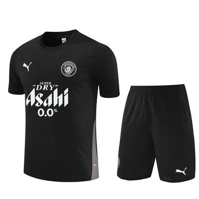 Ensemble Maillot Short Manchester City Homme/Enfant 2025 2026 Noir