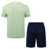 Ensemble Maillot Short Manchester City Homme/Enfant 2025 2026 Vert 2