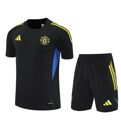 Ensemble Maillot Short Manchester United Homme/Enfant 2025 2026 Noir