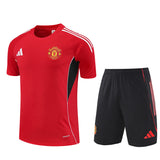 Ensemble Maillot Short Manchester United Homme/Enfant 2025 2026 Rouge 1