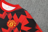 Ensemble Maillot Short Manchester United Homme/Enfant 2025 2026 Rouge Noir 3