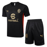 Ensemble Maillot Short Milan AC Homme 2024 2025 Noir | Foot Sport 1