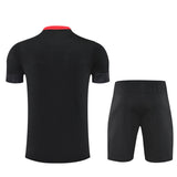 Ensemble Maillot Short Milan AC Homme/Enfant 2025 2026 Noir 2