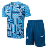 Ensemble Maillot Short Marseille OM Homme 2025 2026 Bleu Ciel | Foot Sport 1