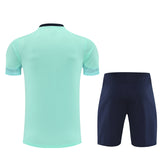 Ensemble Maillot Short Marseille OM Homme/Enfant 2025 2026 Bleu Ciel 2