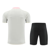 Ensemble Maillot Short PSG Homme/Enfant 2024 2025 Blanc Rose 2