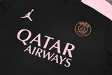 Ensemble Maillot Short PSG Homme/Enfant 2024 2025 Noir Rose 3