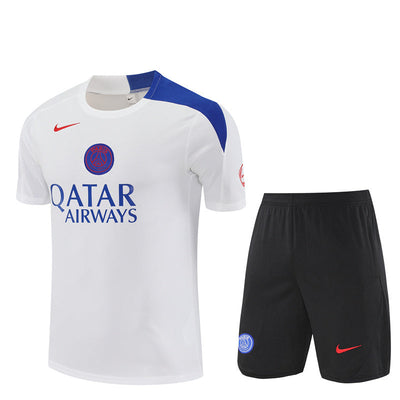 Ensemble Maillot Short PSG Homme/Enfant 2025 2026 Blanc