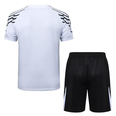 Ensemble Maillot Short PSG Homme/Enfant 2025 2026 Blanc Clair