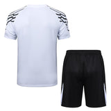 Ensemble Maillot Short PSG Homme/Enfant 2025 2026 Blanc Clair 2