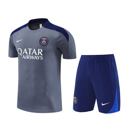 Ensemble Maillot Short PSG Homme/Enfant 2025 2026 Gris