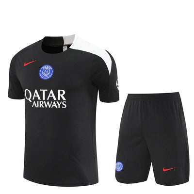 Ensemble Maillot Short PSG Homme/Enfant 2025 2026 Noir