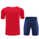 Ensemble Maillot Short PSG Homme/Enfant 2025 2026 Rouge Bleu 2
