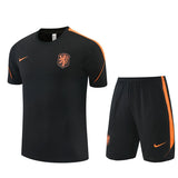 Ensemble Maillot Short Pays-Bas Homme/Enfant 2026 2027 Noir 1