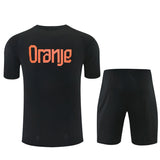 Ensemble Maillot Short Pays-Bas Homme/Enfant 2026 2027 Noir 2