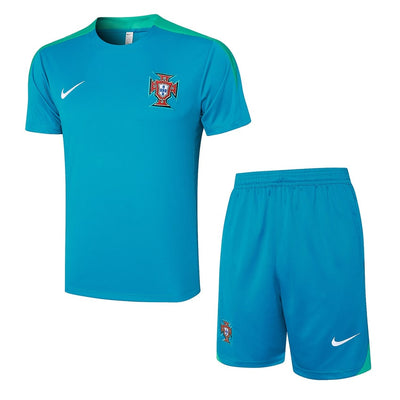 Ensemble Maillot Short Portugal Homme 2024 2025 Bleu Ciel