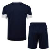 Ensemble Maillot Short Portugal Homme 2024 2025 Bleu Sombre 2