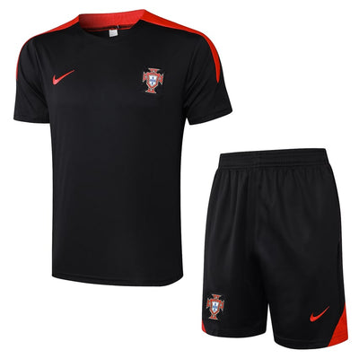Ensemble Maillot Short Portugal Homme 2024 2025 Noir