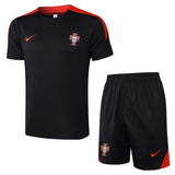 Ensemble Maillot Short Portugal Homme 2024 2025 Noir 1