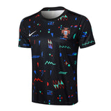 Ensemble Maillot Short Portugal Homme 2024 2025 Noir Motif 3