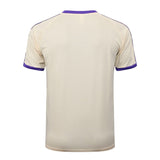Ensemble Maillot Short Real Madrid Homme 2025 2026 Beige Violet 4
