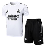 Ensemble Maillot Short Real Madrid Homme 2025 2026 Blanc Clair 1