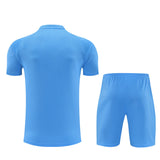 Ensemble Maillot Short Real Madrid Homme/Enfant 2025 2026 Bleu Ciel 2