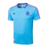 Ensemble Maillot Short Real Madrid Homme/Enfant 2025 2026 Bleu Ciel 3