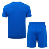 Ensemble Maillot Short Real Madrid Homme/Enfant 2025 2026 Bleu Clair 2