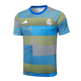 Ensemble Maillot Short Real Madrid Homme/Enfant 2025 2026 Bleu Jaune 3