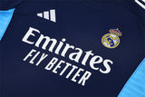 Ensemble Maillot Short Real Madrid Homme/Enfant 2025 2026 Bleu Royal 3