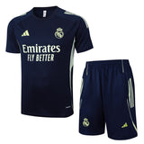 Ensemble Maillot Short Real Madrid Homme/Enfant 2025 2026 Bleu Sombre 1