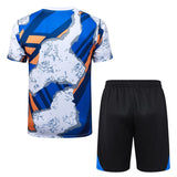 Ensemble Maillot Short Real Madrid Homme/Enfant 2025 2026 Bleu Tache 2