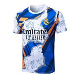 Ensemble Maillot Short Real Madrid Homme/Enfant 2025 2026 Bleu Tache 3