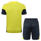Ensemble Maillot Short Real Madrid Homme/Enfant 2025 2026 Jaune 2
