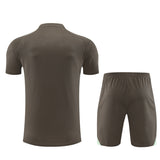 Ensemble Maillot Short Real Madrid Homme/Enfant 2025 2026 Kaki 2
