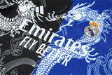 Ensemble Maillot Short Real Madrid Homme/Enfant 2025 2026 Noir Bleu Edition Limitée 3
