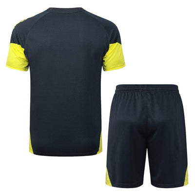 Ensemble Maillot Short Real Madrid Homme/Enfant 2025 2026 Noir Foncé