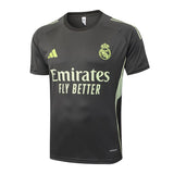 Ensemble Maillot Short Real Madrid Homme/Enfant 2025 2026 Noir Jaune 3