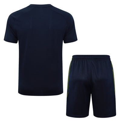 Ensemble Maillot Short Real Madrid Homme/Enfant 2025 2026 Noir Nuit